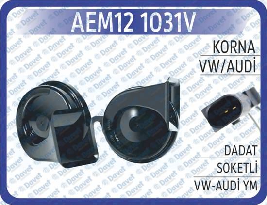 AEM 121031V Korna Dadat Soketli Vw-Audi Yeni Tip 12v
